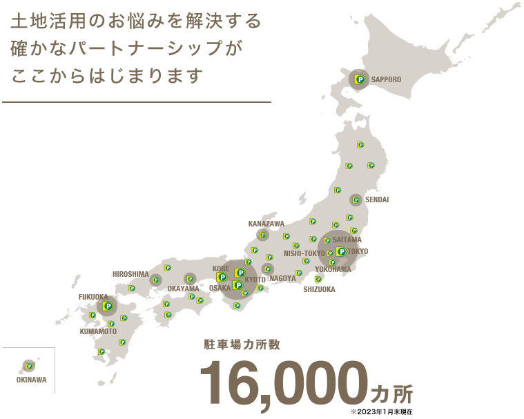 土地活用のお悩みを解決する確かなパートナーシップがここからはじまります