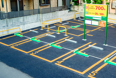 住宅街のコインパーキング