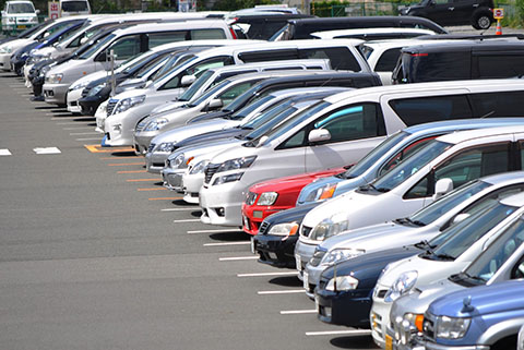 満車の駐車場