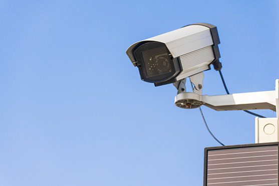 資材置き場の防犯カメラ