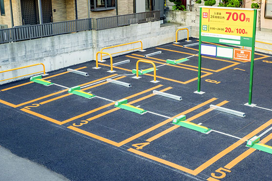 残地を活用したコインパーキング