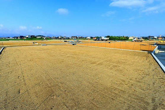 区画整理された保留地