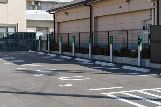 コインパーキング経営が行われている駐車場