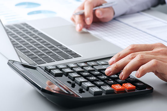 市場調査をもとに収支計画を立てる人