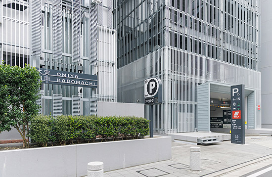 大宮門街の駐車場