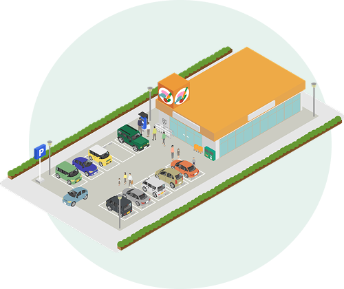 駐車場イラスト