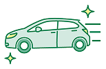 渋滞によるイライラ解消イラスト