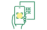 精算機に並ばず精算イラスト