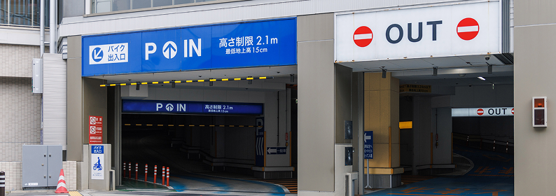 駐車場俯瞰写真