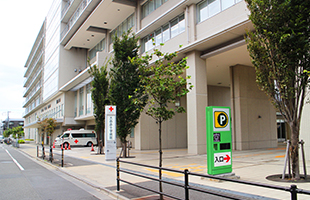 [写真]大森赤十字病院駐車場（東京都大田区）